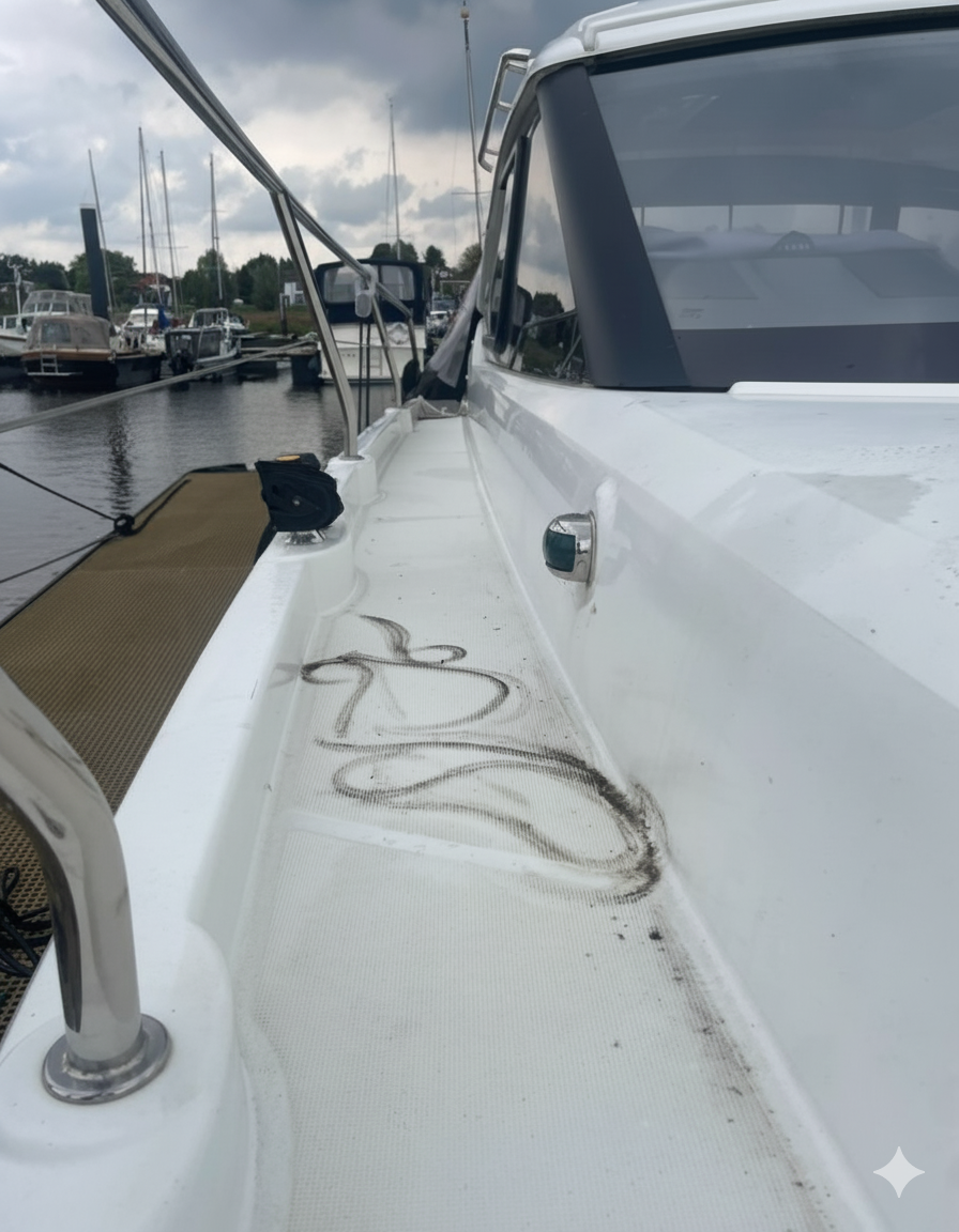 Vies gangboord van een jacht
